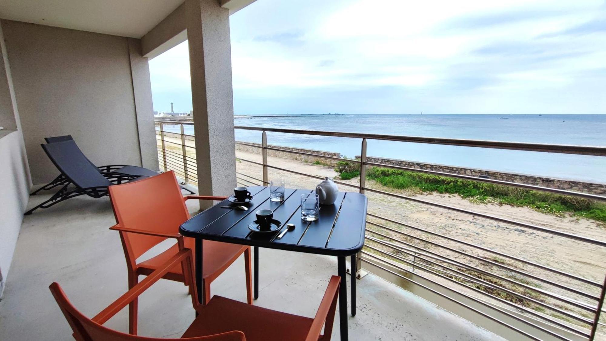 Apartmán Reve Bleu - Vue Mer Exceptionnelle - Wifi - Draps Et Serviettes Inclus - Balcon Avec Mobilier De Jardin Penmarcʼh Exteriér fotografie