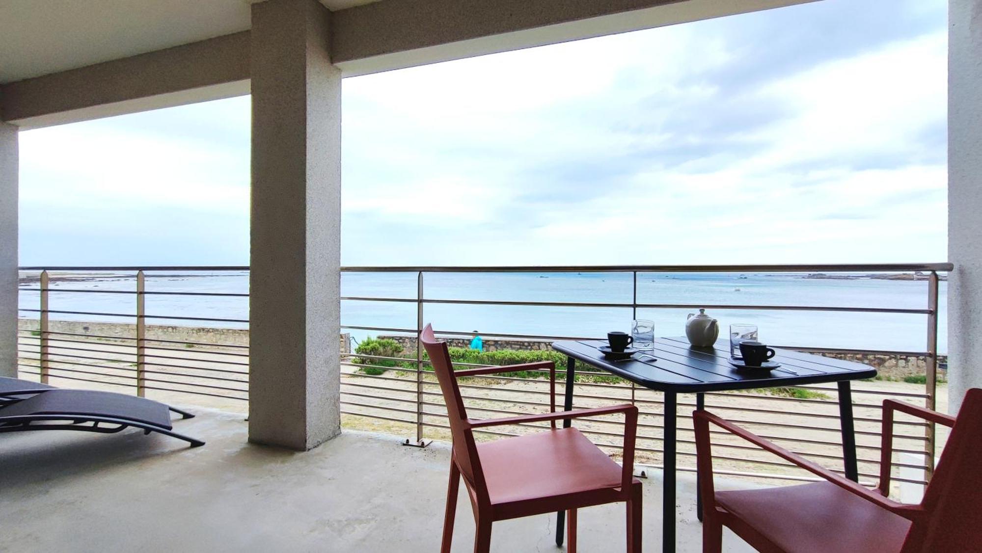 Apartmán Reve Bleu - Vue Mer Exceptionnelle - Wifi - Draps Et Serviettes Inclus - Balcon Avec Mobilier De Jardin Penmarcʼh Exteriér fotografie