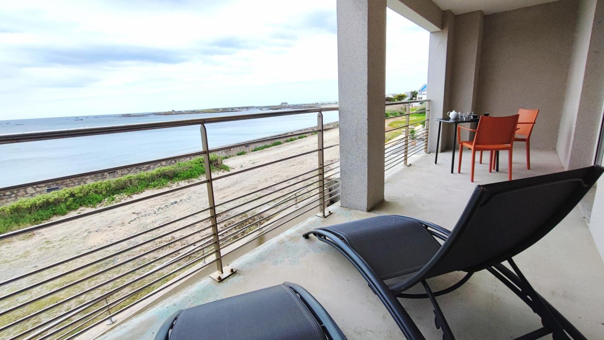 Apartmán Reve Bleu - Vue Mer Exceptionnelle - Wifi - Draps Et Serviettes Inclus - Balcon Avec Mobilier De Jardin Penmarcʼh Exteriér fotografie